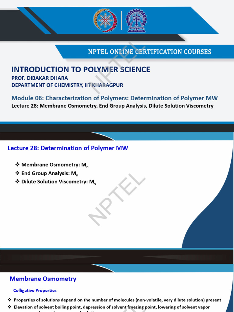 Introduction to Polymer Science p6. | PDF | Applied And ...