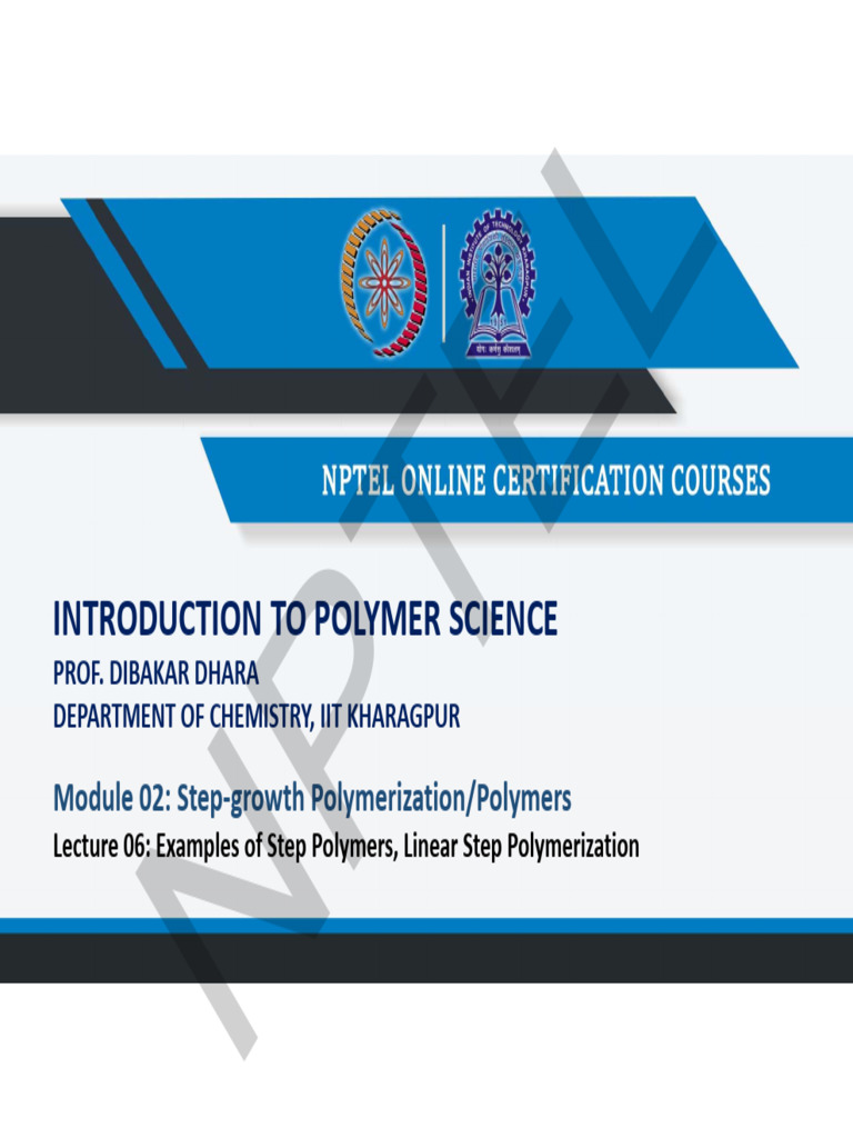 Introduction to Polymer Science p2 | PDF | Polymerization | Polymers