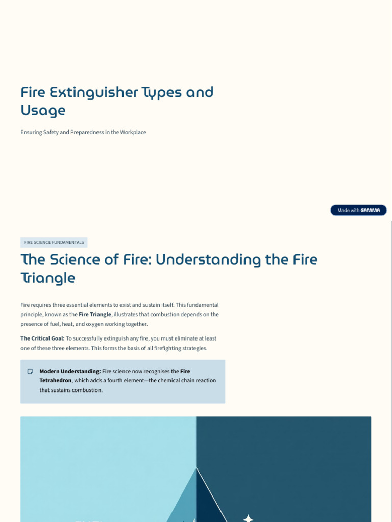 Fire Extinguisher Types and Usage | PDF | Fires | Materials