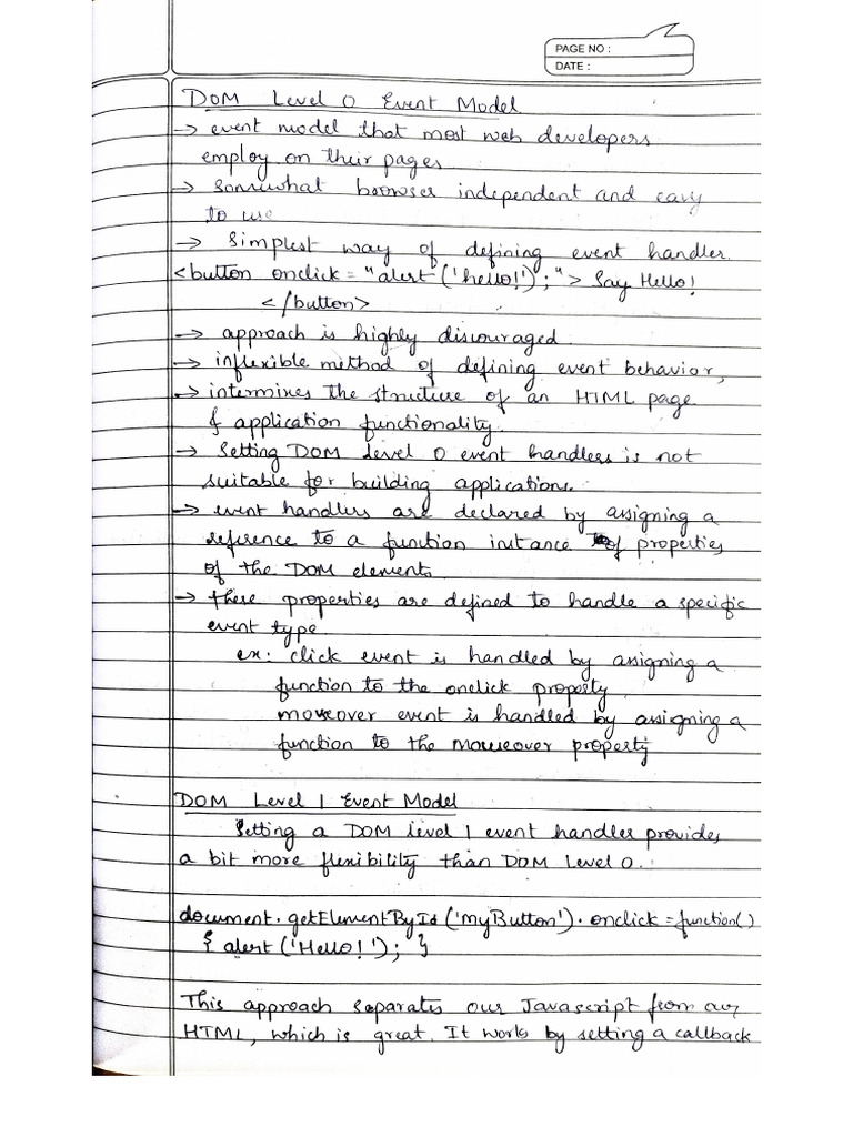 Dom Level Model | PDF