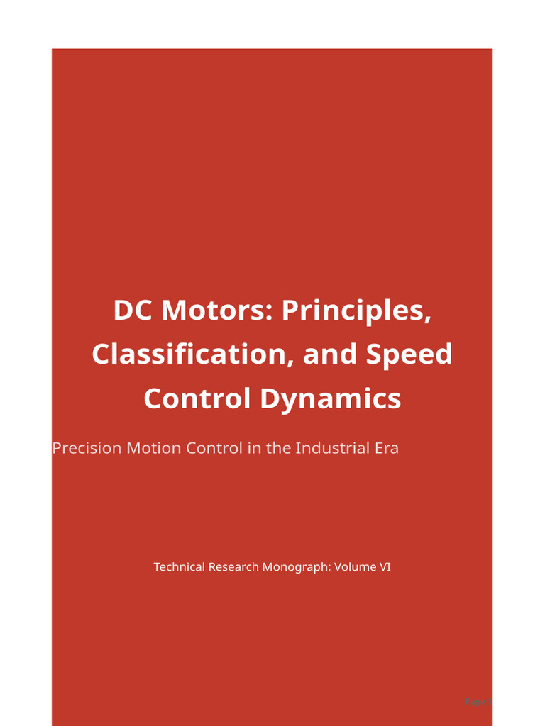 DC_Motor_Principles_and_Control | PDF | Electric Motor | Electricity