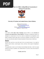 Download Preservation of Raw Cow Milk by Adding Different Concentrations of Hydrogen Peroxide H2O2 by  Muhammad Usman Akram SN103518307 doc pdf