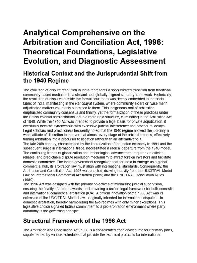 Arbitration and Conciliation Act MCQs | PDF | Arbitration | Arbitral ...