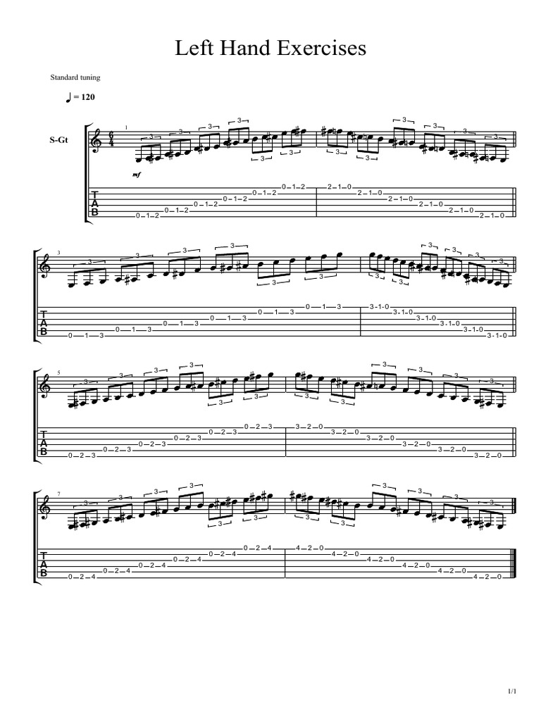 Left Hand Exercises (New) (1) | PDF