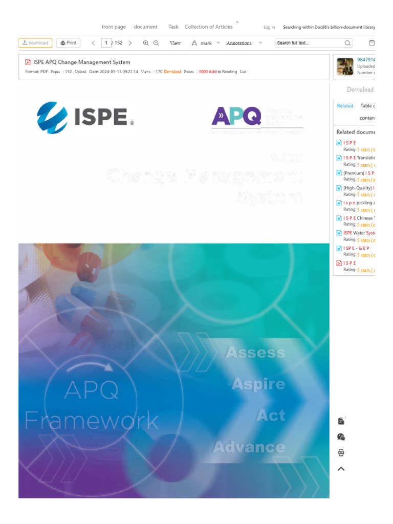 ISPE APQ Change Management System | PDF | Internet | Cyberspace