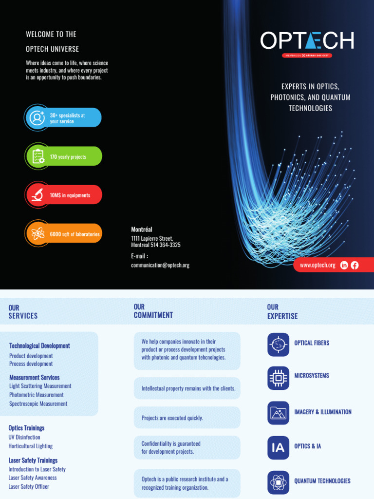 Flyer Généraliste Optech - En | PDF
