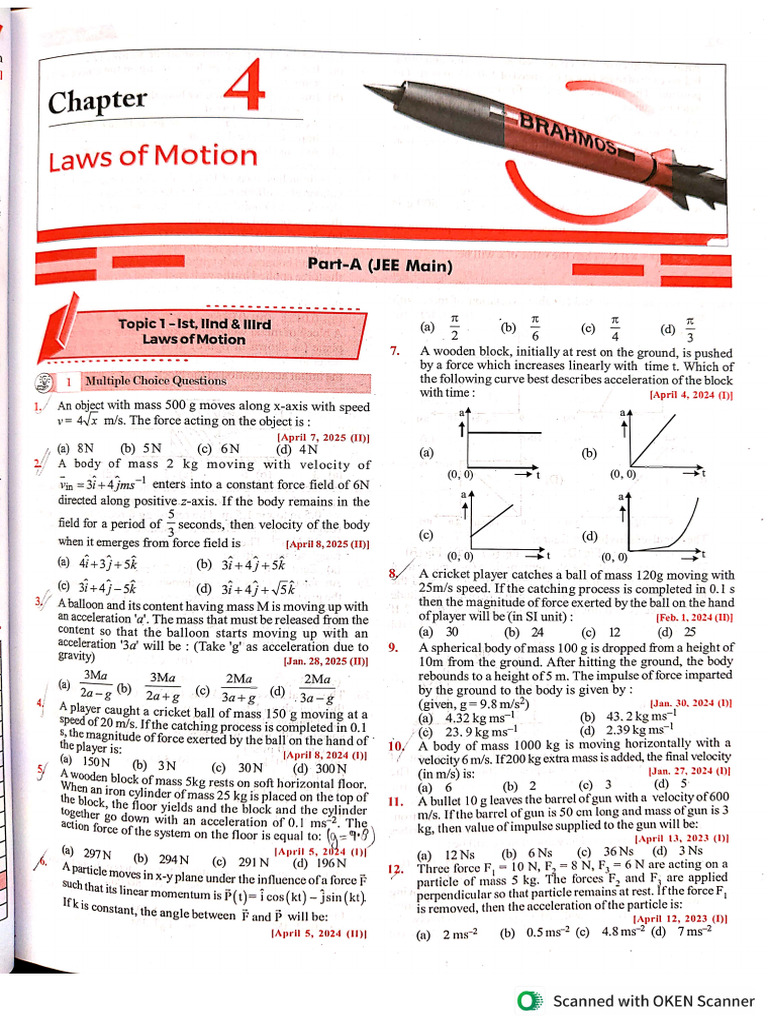 4- Laws of Motion | PDF