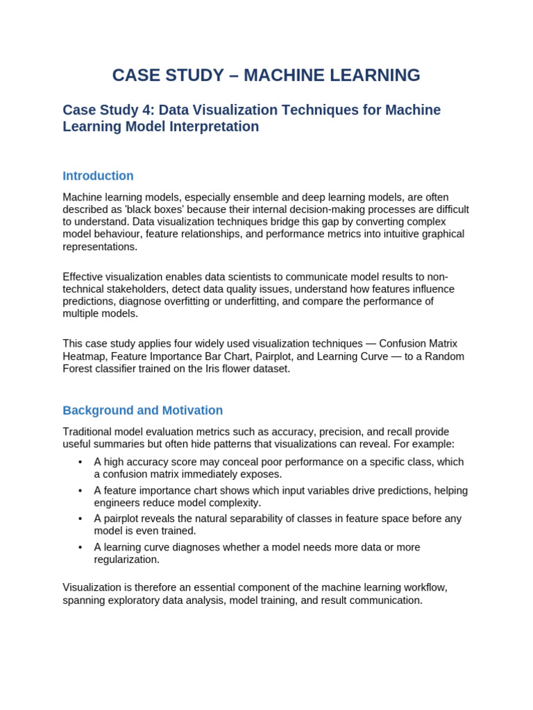 Case Study 4 Data Visualization | PDF | Machine Learning | Data Analysis