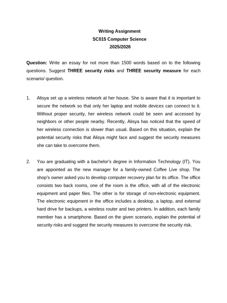 ASSIGNMENT SC SEM 1 .pdf | PDF | Antivirus Software | Malware
