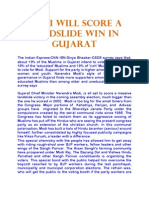 Modi Will Score a Landslide Win in Gujarat