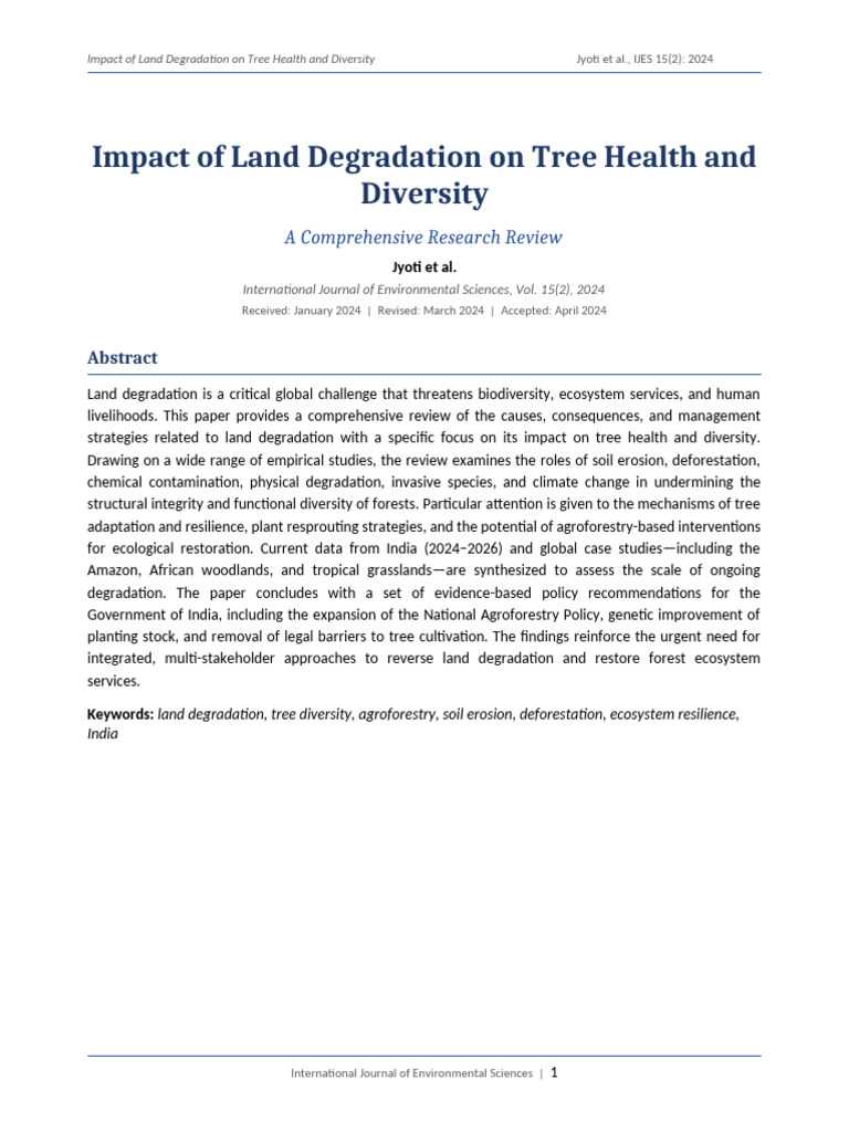 Impact of Land Degradation Expanded | PDF | Soil | Environmental ...