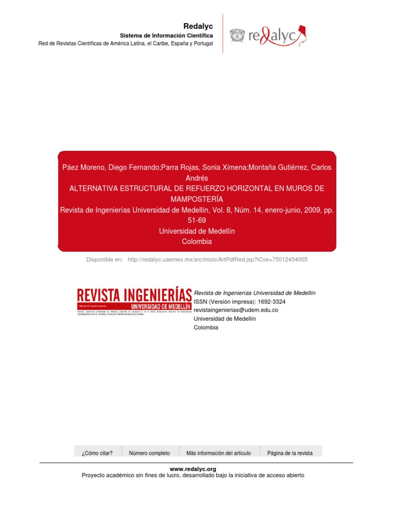 Refuerzo Horizontal de Muros | PDF | Falla (geología) | Resistencia ...