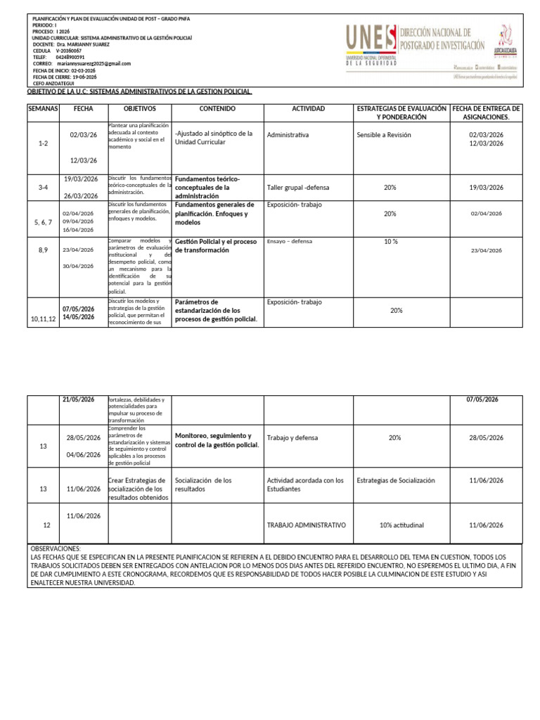 1 Modelo de Planificación de Pnfa Mencion Bomberil Dra Suarez m | PDF ...