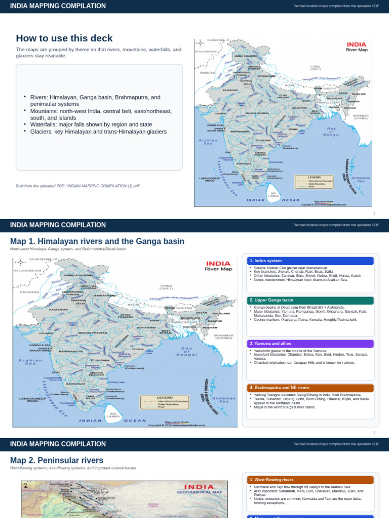 india_mapping_compilation_themed_maps | PDF | Himalayas | Indus River