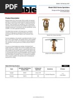 Reliable Model G Sprinkler Catalogue | PDF | Fire Sprinkler System | Screw