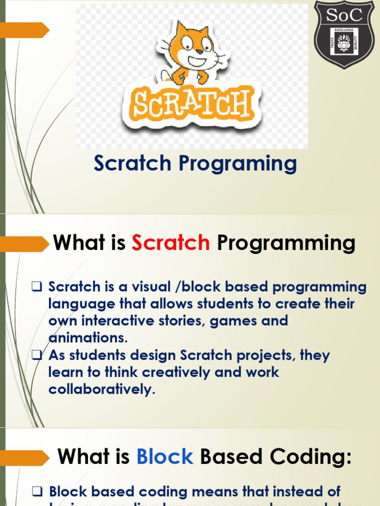 Unit 2 - Scratch Programming Notes | PDF | Scratch (Programming ...
