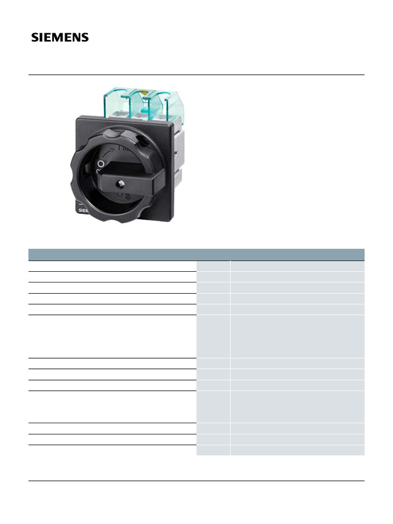 3LD2555-0TK51 | PDF | Switch | Electrical Engineering