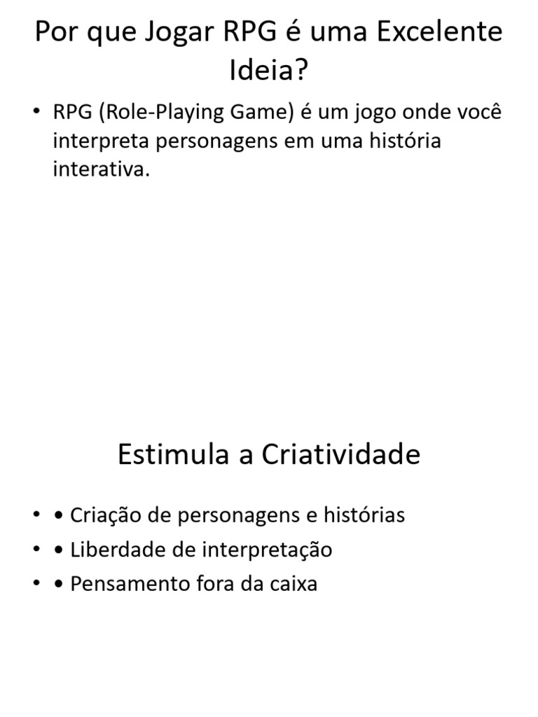 Apresentacao RPG | PDF