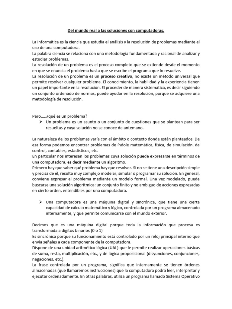 clase1_Introduccion | PDF | Programación | Programa de computadora