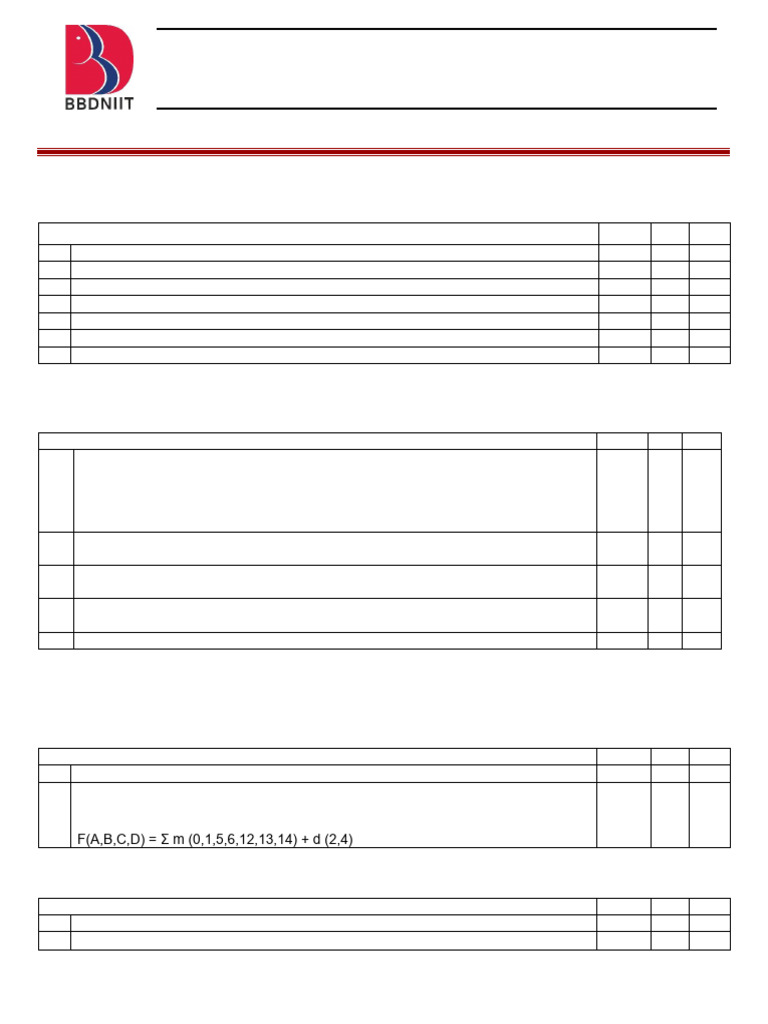 Model Paper BOE410 De | PDF | Digital Electronics | Computer Engineering