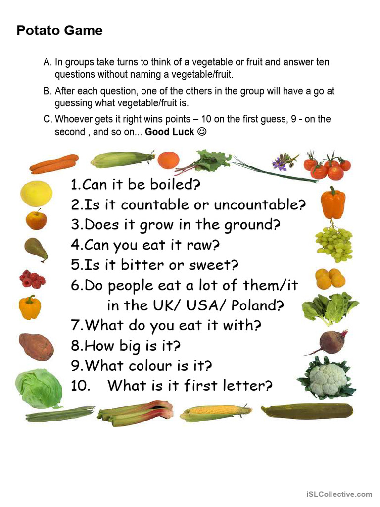 Potato Game | PDF