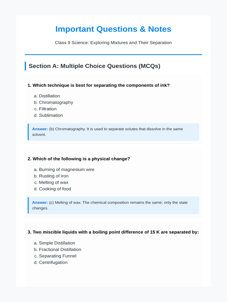 Class 9 Science Important Questions Ch5 | PDF | Scientific Phenomena ...