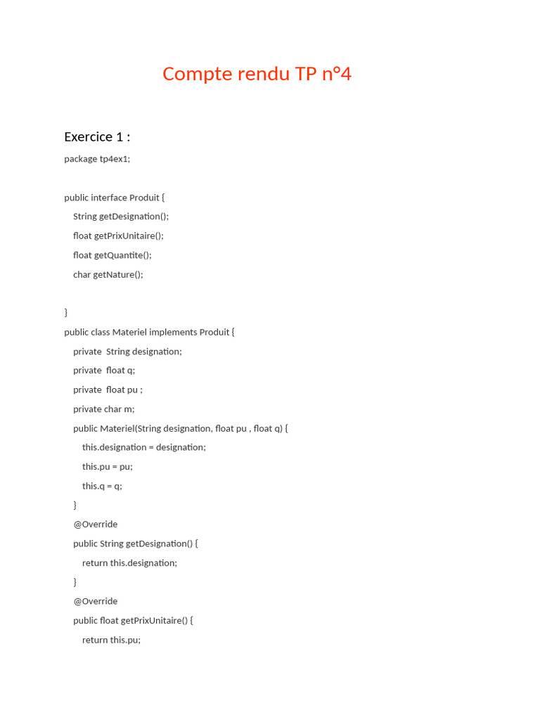 Compte Rendu TP 1 | PDF | Informatique | Informatique