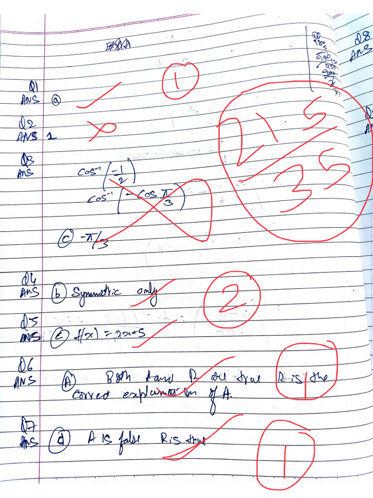 Answer Sheet | PDF