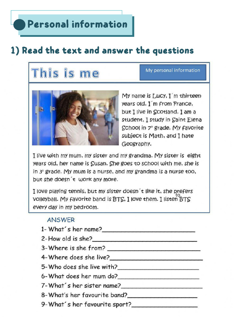 Personal Info and Present Simple | PDF | Chess Openings | Chess Theory
