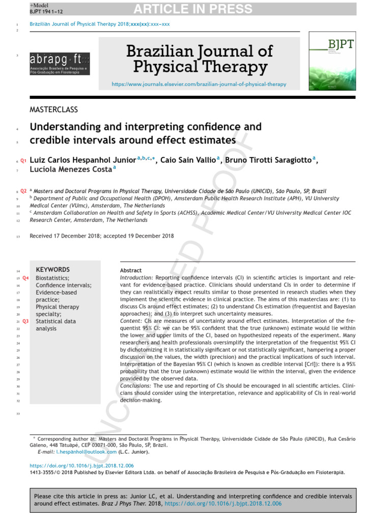 Understanding and Interpreting Confidence and Credible Intervals Around ...