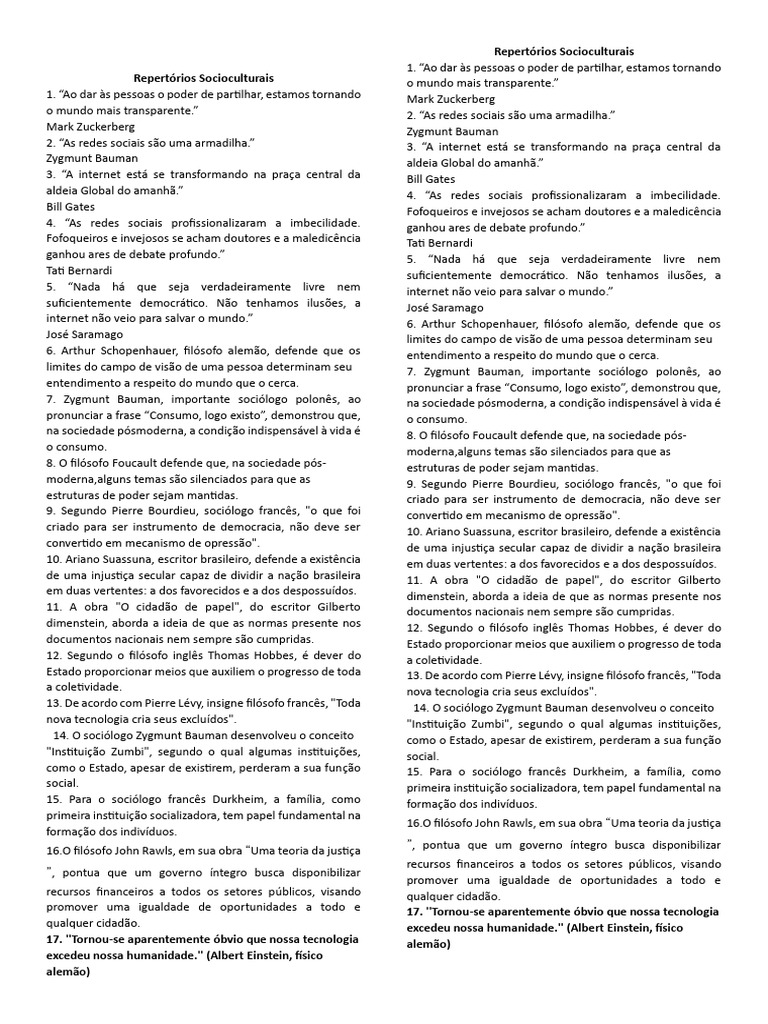 Repertórios Samara | PDF | Sociologia | Instituição