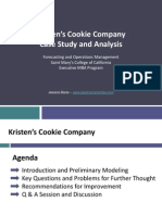 Kristen's Cookie Company Case Analysis