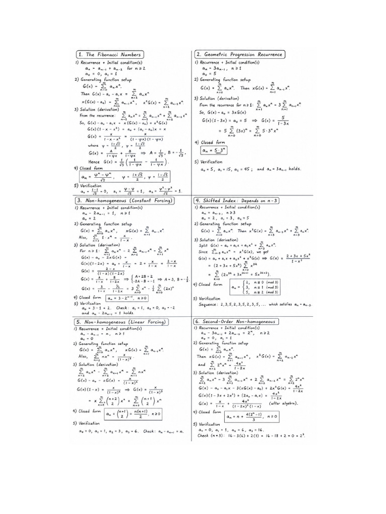 Discrete Math Worksheet | PDF