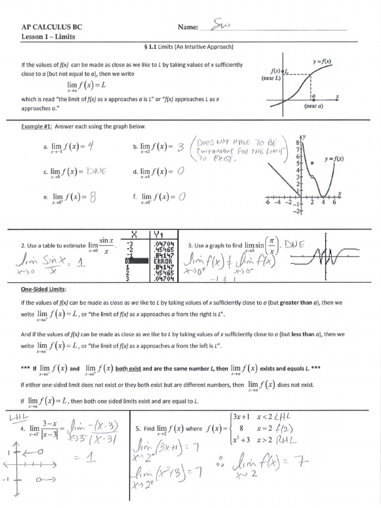 Lesson 1 Key | PDF