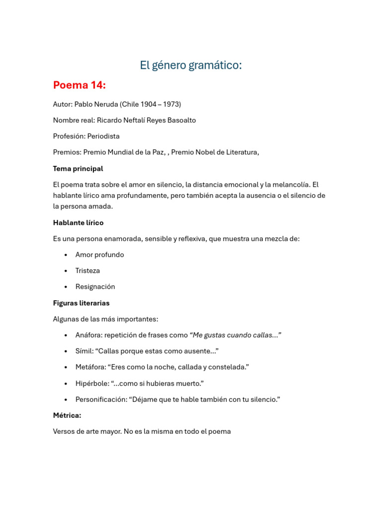 El Género Gramático | PDF | Teatro | Caso de carta