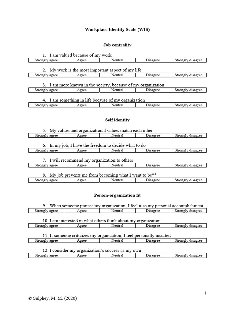WI Scale | PDF