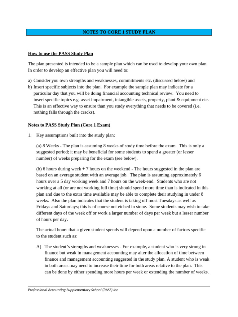 Notes to Pass Study Plan Core 1 Fzsxs381q7dh5ciot1lp | PDF | Certified ...