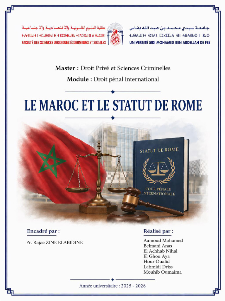 Le Maroc Et Statut de Rome | PDF | Cour pénale internationale | Traité
