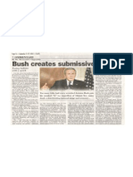 Bush Creates Submissive Society