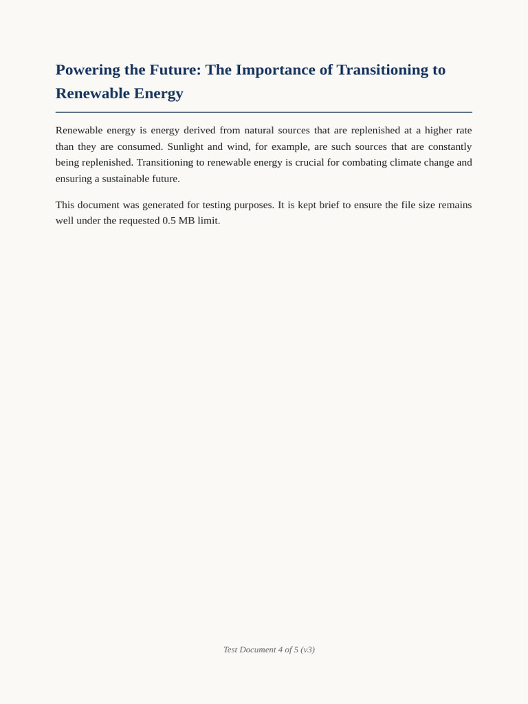 Powering the Future the Importance of Transitioning to Renewable Energy ...