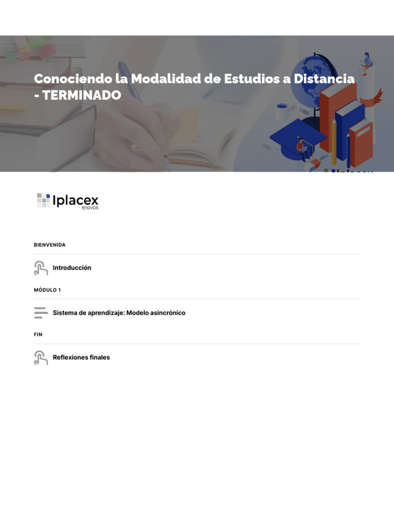 Módulo Conociendo La Modalidad de Estudios A Distancia | PDF ...