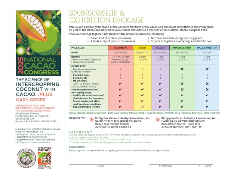 NCC 2025 Sponsorship and Exhibitor Package | PDF