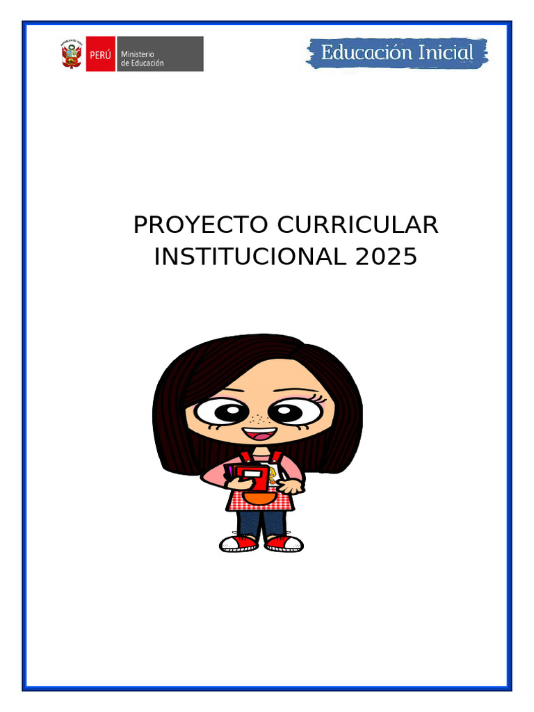 Pci - Proyecto Curricular Institucional Inicial 2025 | PDF | Educación ...