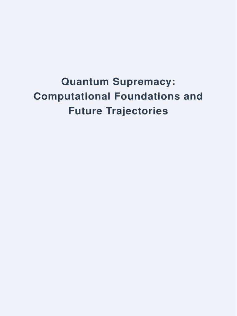 Quantum Computing Foundations 2026 | PDF | Innovation | Integrity