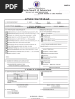 DepEd School Form 6 Leave Application | PDF | Government