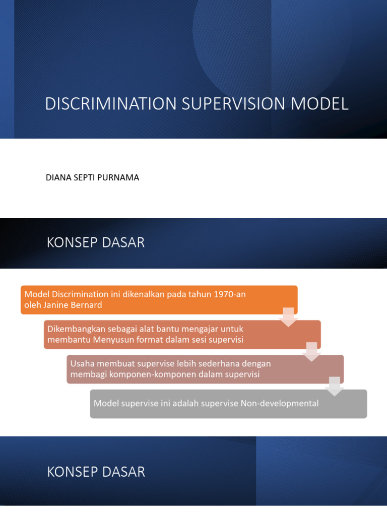 DISCRIMINATION SUPERVISION MODEL | PDF