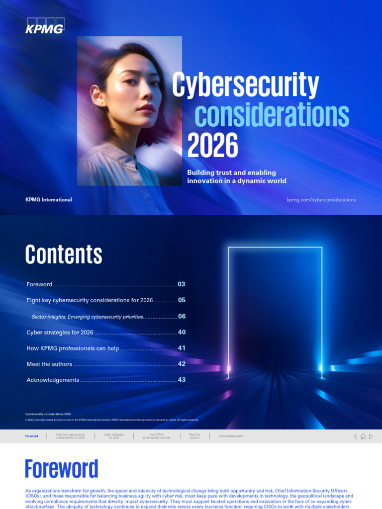Cybersecurity Considerations 2026 | PDF | Computer Security | Security