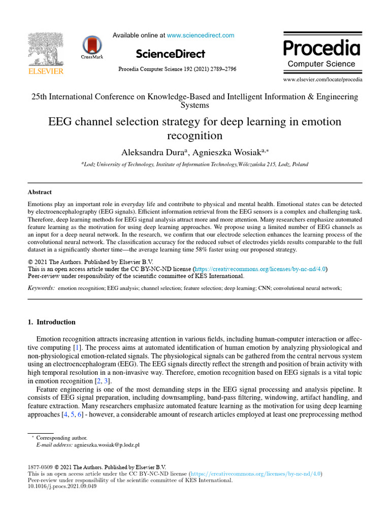 EEG Channel Selection Strategy for Deep Learning in Emotion Recognition ...