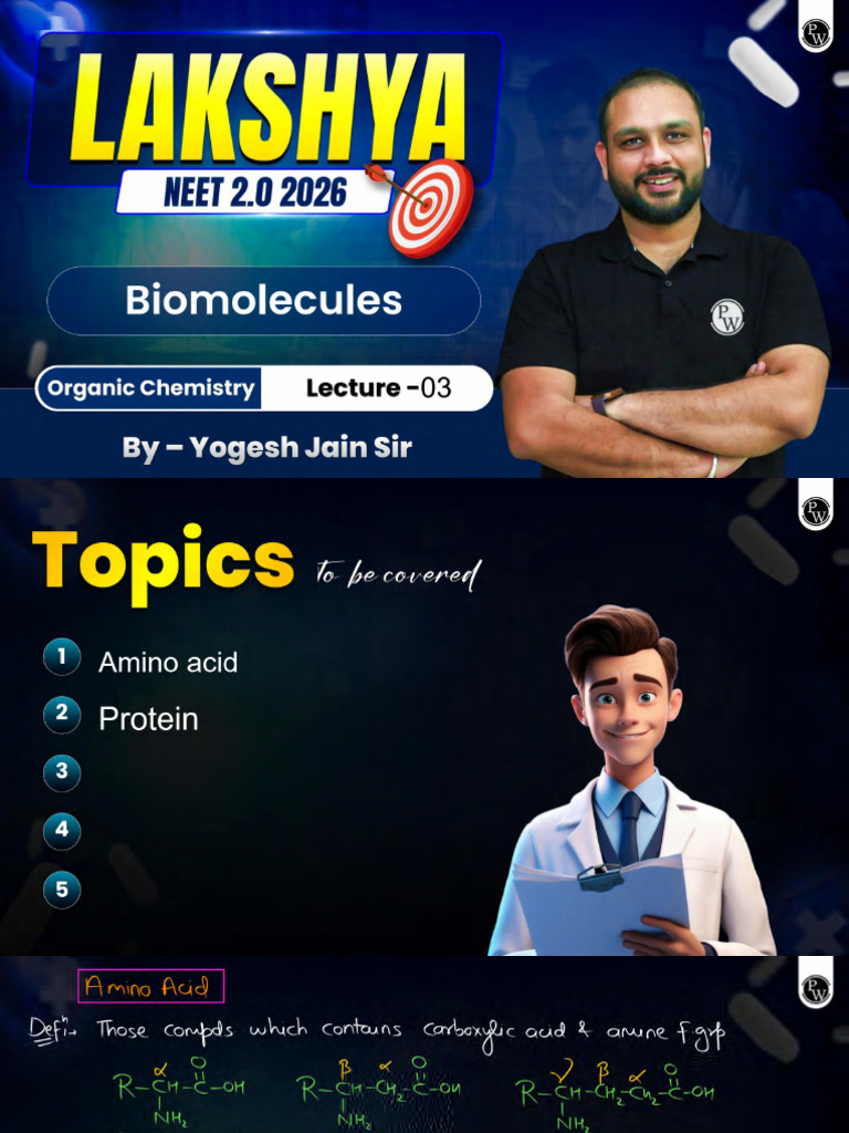 Biomolecules 03 Class Notes .PDF | PDF