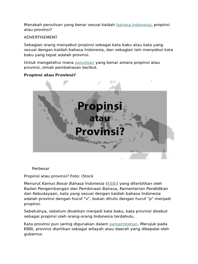 Manakah Penulisan Yang Benar Sesuai Kaidah Bahasa Indonesia | PDF